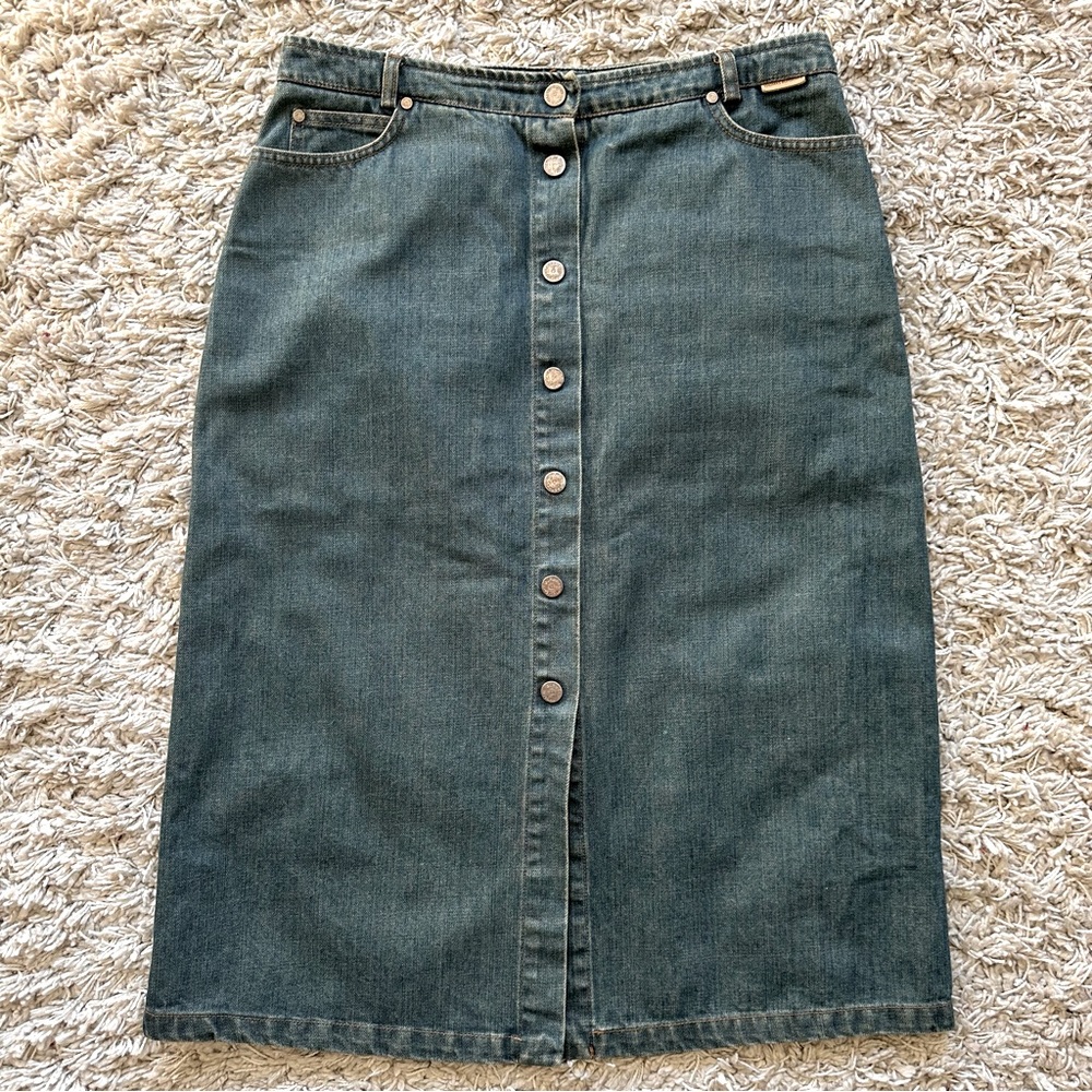 Burberry Vintage Denim Skirt